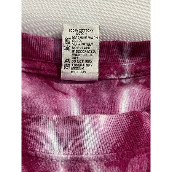 KINGS Sunboy Tie-Dye Turtle Tee Pink Spiral Size Large Hand Dyed Graphic Shirt - Picture 5 of 11